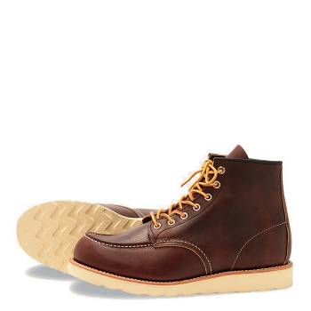 Red Wing Heritage Classic Moc - Bordove 6 Inch Cizmy Panske, RW050SK